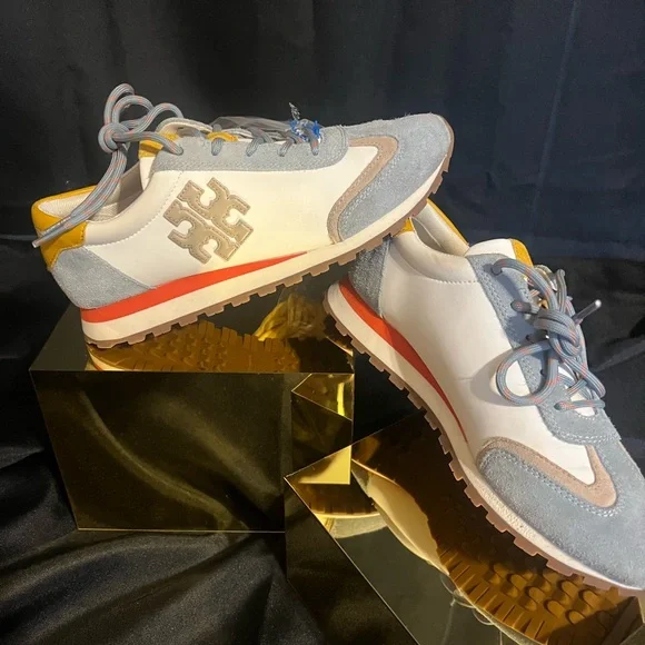 Tory Burch Good Luck Trainer Sneakers in Gressane Color way size 8 NEW - Picture 10 of 12